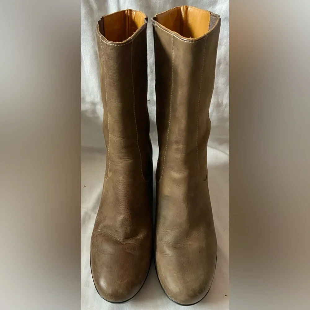 Cole Haan NikeAir Wedge Boots Women's 8.5B Brown Nubuck EUC